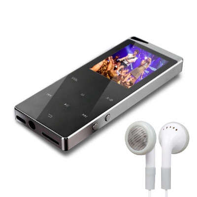 

16GB MP3 Player Portable Ultra-thin Digital Music Player TF Card Slot Touch Button FM Radio Support BT Function with 35mm Headpho