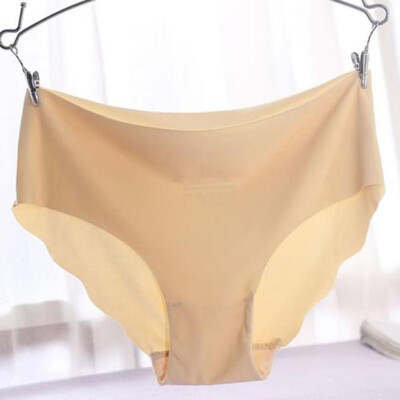 

Solid Women Invisible Seamless Soft Thong Lingerie Briefs Hipster Underwear Panties