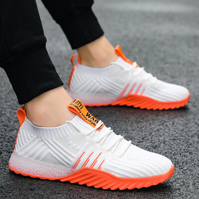

Mens shoes trend flying sneakers mens casual running shoes mesh shoes men