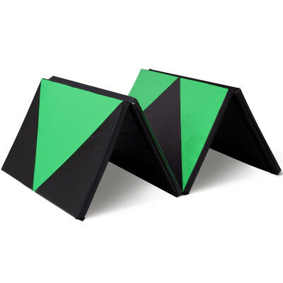 

4 x 10 x 2" Green Thick Folding Panel Gymnastics Mat