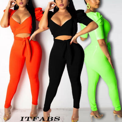 

SUNSIOM Women Jumpsuit Romper Bodycon Playsuit Clubwear Long Party Pants Trousers