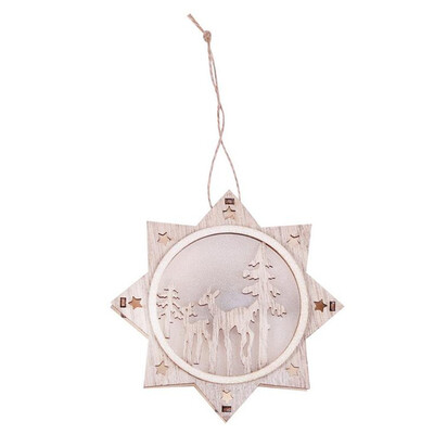

Siaonvr Wooden Christmas Deer Lamp Desktop Decoration Christmas Tree Decoration Pendant
