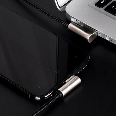 

The New Zinc Alloy Elbow Data Line Is Suitable For Apple Millet Huawei Mobile Phone Fast Charging Mobile Data Cable