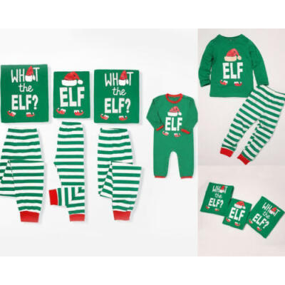 

Family Christmas Pajamas Xmas Party Cotton Sleepwear Nightwear Outfits Costume