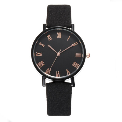 

New hot-selling fashion simple belt watch female models Luo