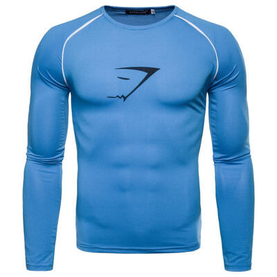 

Quick Dry Sports T-Shirt Tight Long Sleeve O-Neck Tops For Men
