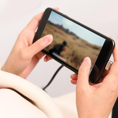 

Fast Charging 180 Degree Elbow Charger Line Zinc Alloy Usb Line Telephone Data Charger Line Type-C Blue 12m