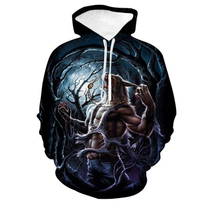 

Toponeto Mens Halloween Fashion Printing Party Long Sleeve Hoodie Sweatshirt Tops