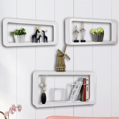 

Greensen 3PCS Fashion Wall Mounted Shelves Floating Shelf Hanging Bookcase