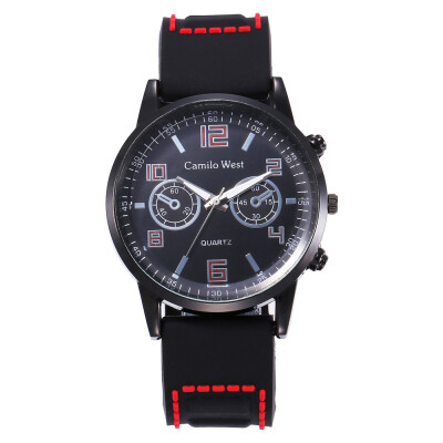 

New mens sports silicone watch student leisure household