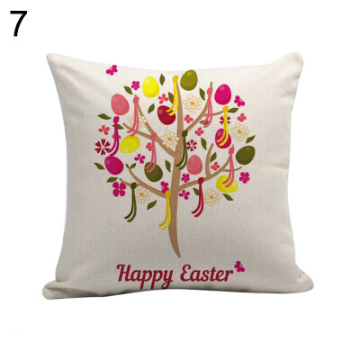 

Easter Rabbit Egg Cute Pillow Case Sofa Waist Throw Cushion Cover Bedroom Decor