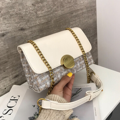 

Qiao Bani 2019 new Korean fashion Dongdaemun hit color small square bag shoulder diagonal tide handbags a generation