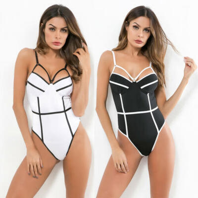 

Women Bandage One Piece Bikini Monokini Push Up Padded Bra Swimwear Swimsuit Hot