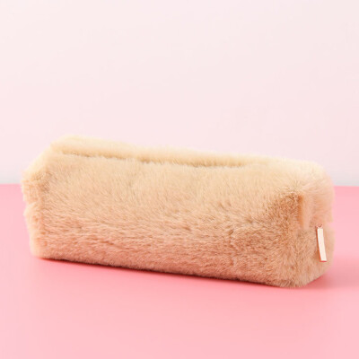 

Creative Pen Box Small Fresh Lovely Girl Plush Octagonal Pencilcase Girl Large Capacity Simple Storage Bag Of Student Stationery