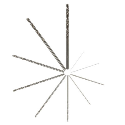 

10pcs High Speed White Steel Drill Bits HSS Twist Drilling Tool for Rotary Electric Grinding Accessories