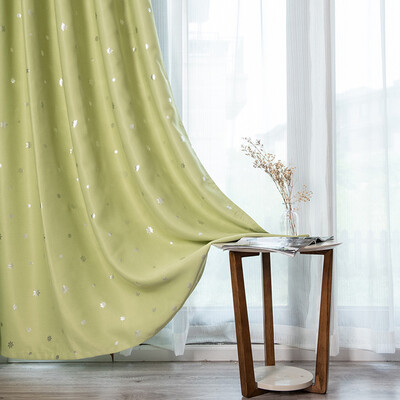 

Gobestart Leaves Curtain Tulle Window Treatment Voile Drape Valance 1 Panel Fabric