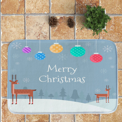 

〖Follure〗Christmas Festival Entrance Door Bathroom Mat Indoor Bath Decor