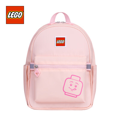 

LEGO LEGO childrens school bag lightweight backpack 3-5 years old backpack fresh macarons color parent-child package small version men&women pink 20129