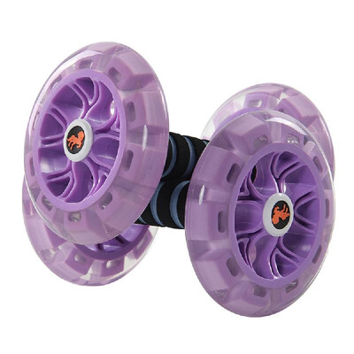 

Double Roller Fitness Core Rolling Wheel Abdominal Roller Workout Abdomen Trainer Wheel for Abdomen Back Arms Shoulders