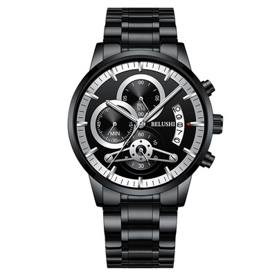 

Top Brand Watches Men Fashion Sports Quartz Clock relogio masculino Chronograph Waterproof Wrist Watch Full Steel Military Watch