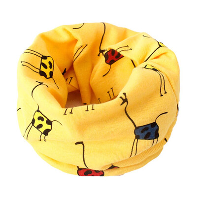 

Novelty Fashion Autumn Winter Boys Girls Print Collar Baby Scarf Cotton Neck Scarves