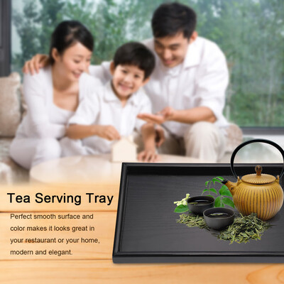 

Greensen Rectangle Shape Solid Wood Tea Coffee Snack Food Meals Serving Tray Plate Restaurant Trays Wood Serving TrayTea Tray