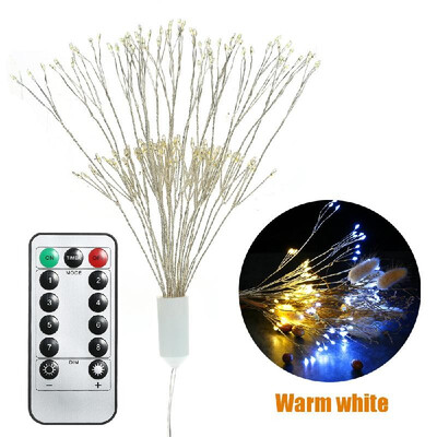 

150120 100LED Fireworks Lamp 8 Modes Dimmable Christmas Decorative Twinkle Starry Fairy Lights Battery Operated with Remote Tim