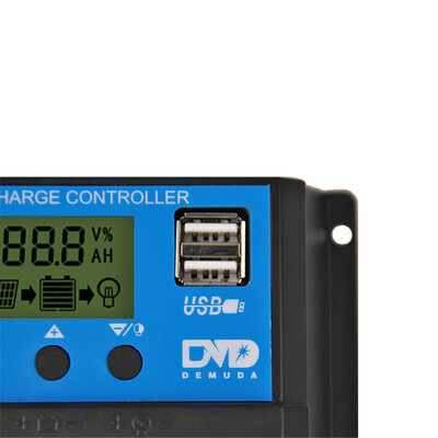 

〖Follure〗30A Dual USB Solar Panel Battery Regulator Charge Controller 12V 24V
