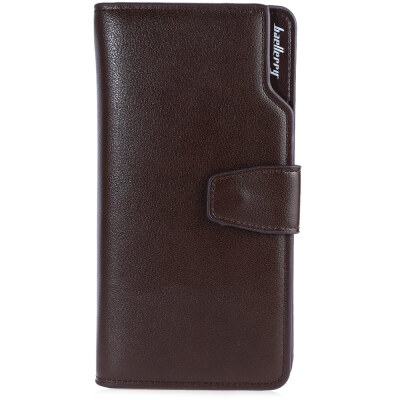 

Baellerry Three-folded Male Long Wallet Leather Multifunctional Credit Card Purse