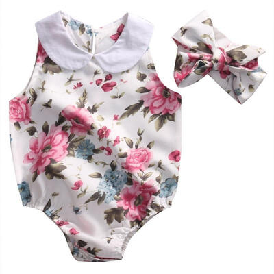 

Floral Newborn Infant Baby Girl Bodysuit Romper Jumpsuit Clothes Outfits Sunsuit
