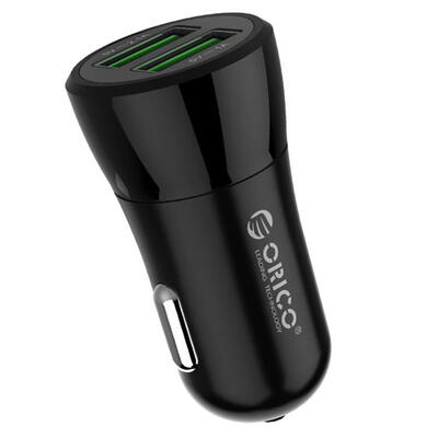 

ORICO UPQ-2U 12W Quick Charge Mini Car Charging Phone Charger Dual USB Port