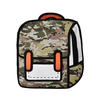 

Fashion Creative Women 2D Drawing Backpack 3D Jump Style Cartoon School Bag