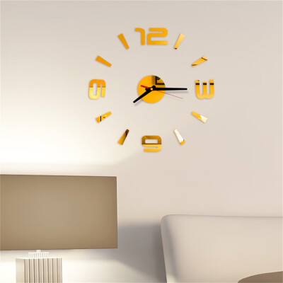 

Siaonvr 3D DIY Roman Numbers Acrylic Mirror Wall Sticker Clock Home Decor Mural Decals