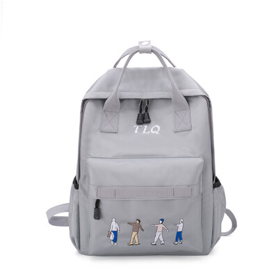 

Ins schoolbag girls campus high school students backpack harbor style ancient feeling young girl Mori Department simple&easy B