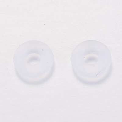 

Rubber O Rings Fit European Clip Stopper Beads Clear 2mm