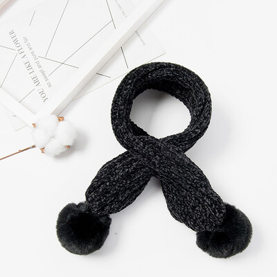 

2018 baby scarf winter boys&girls baby soft warm wool scarf childrens wild ball ball scarf tide