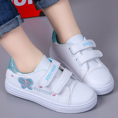 

New White Baby Girls Butterfly Letter Pattern Anti-Slip Shoes Sneakers Soft Soled Walking Shoes First Walkers
