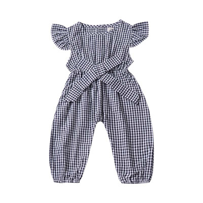 

Kids Clothes Summer Baby Girl Clothing Rompers Plaid Shirts Style Baby Jumpsuit Princess Baby Clothes