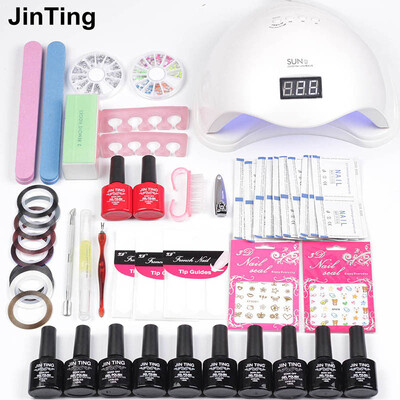 

Nail Polish Kits 36W UV or 48W Led Display Nail 6W USB Dryer Lamp Nail Polish 10 Color Kit Manicure Soak Off UV Sets Remover