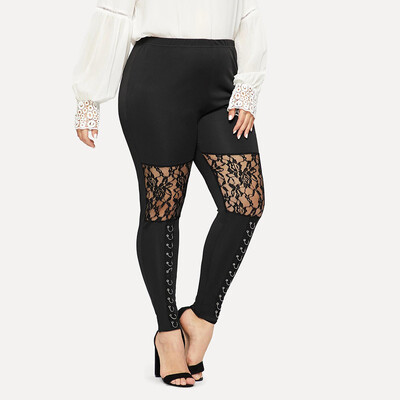 

Gobestart Women Plus Size Elastic Hollow Fitness Sports Leggings Yoga Athletic Pants
