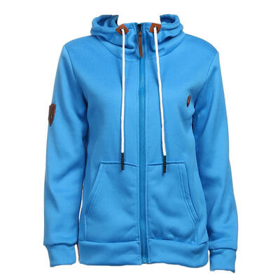 

European with Hat Daily Straw Rope Long Sleeve Pocket Hoodies Coat