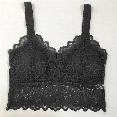 

Women Triangle Cup No Steel Ring Underwear Female Lace Ladies Bra Vest Tube Top