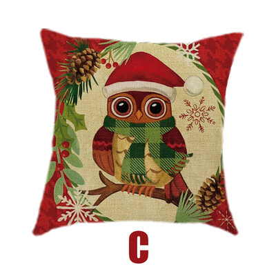 

Tailored Cotton Linen Christmas Pillow Case Sofa Car Throw Cushion Cover Home Decor