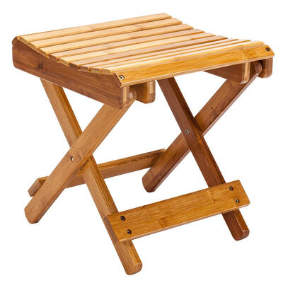 

Children Multi-Function Collapsible Bamboo Stool Suitable for Shower Travel