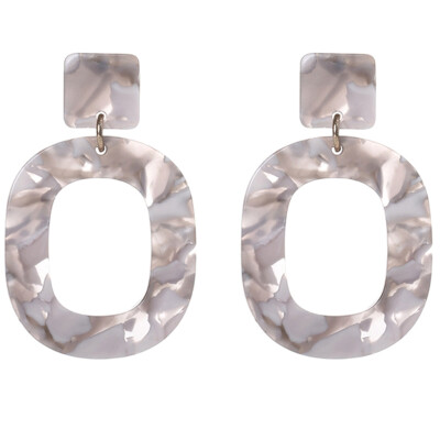 

Fashion Big Geometric Tortoiseshell Dangle Earrings For Women Colorful Acrylic Drop Earring Party