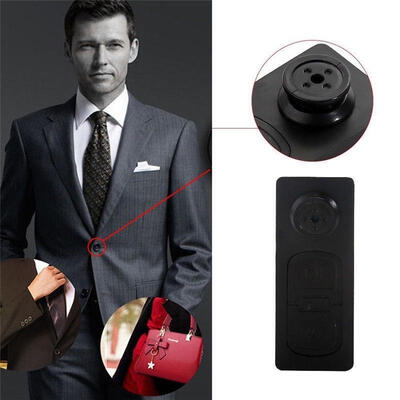 

Mini Shirt Button Pinhole Hidden Spy Covert DVR Camera 720x480 Portable Mini DVR FHD 1080P Spy Pocket Camera DV Pinhole Video