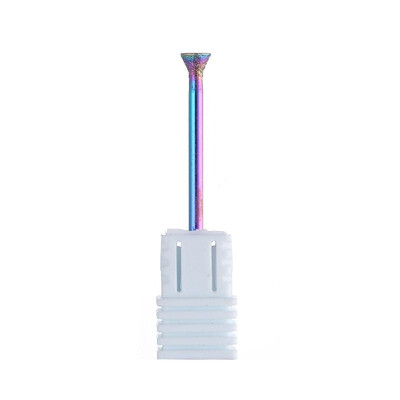 

Diamond Nail Drill Bit Rainbow Coating Tungsten Carbide Burrs Nail Cutter for Cuticle Manicure Drill Machine Nail Files
