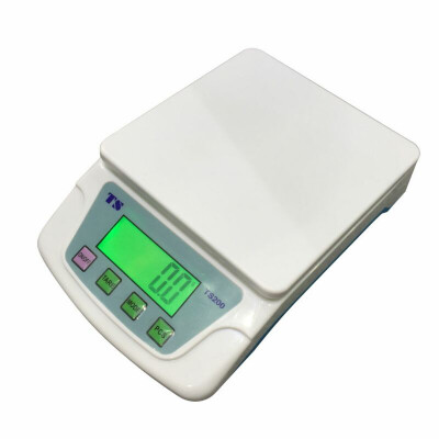 

22lb 10KG05G Portable LCD Display Plastic Electronic Postal Scale White TS200