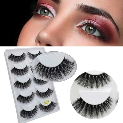 

〖Follure〗Luxury 5Paire 3D False Lashes Fluffy Strip Eyelashes Long Natural Party Makeup