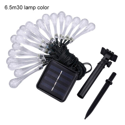 

New Hot Solar String Lights LED Water Drop Solar Fairy Waterproof Lights For Garden Patio Yard Home Parties
